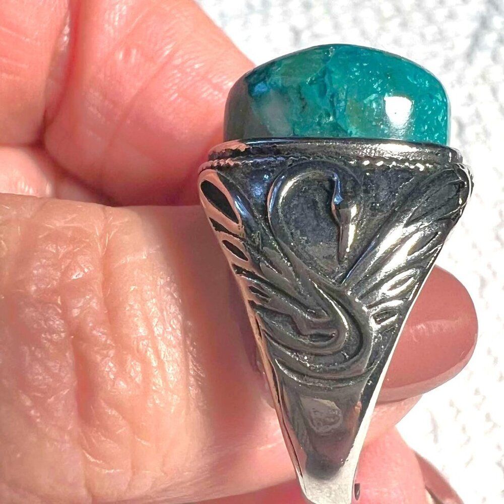 Beautiful Azurite Ring - Adjustable - Picture 3 of 5